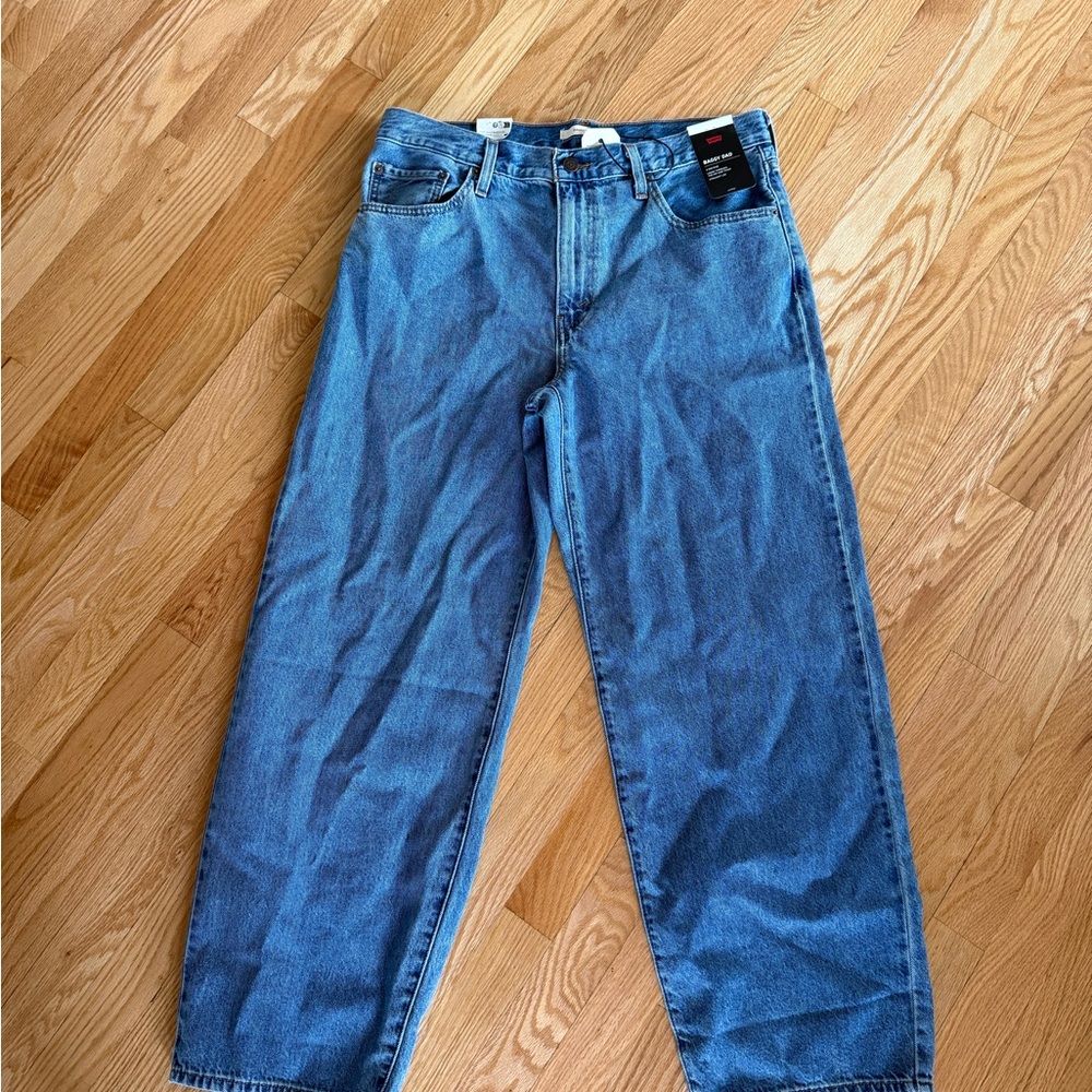 Levi's Baggy Dad Jean size 31 Women's Relaxed Straight Jeans in Blue Denim